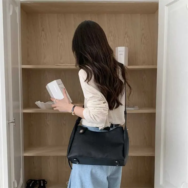 Texturierte Damen Handtasche Aus Weichem Kunstleder Schultertasche_voghion.com