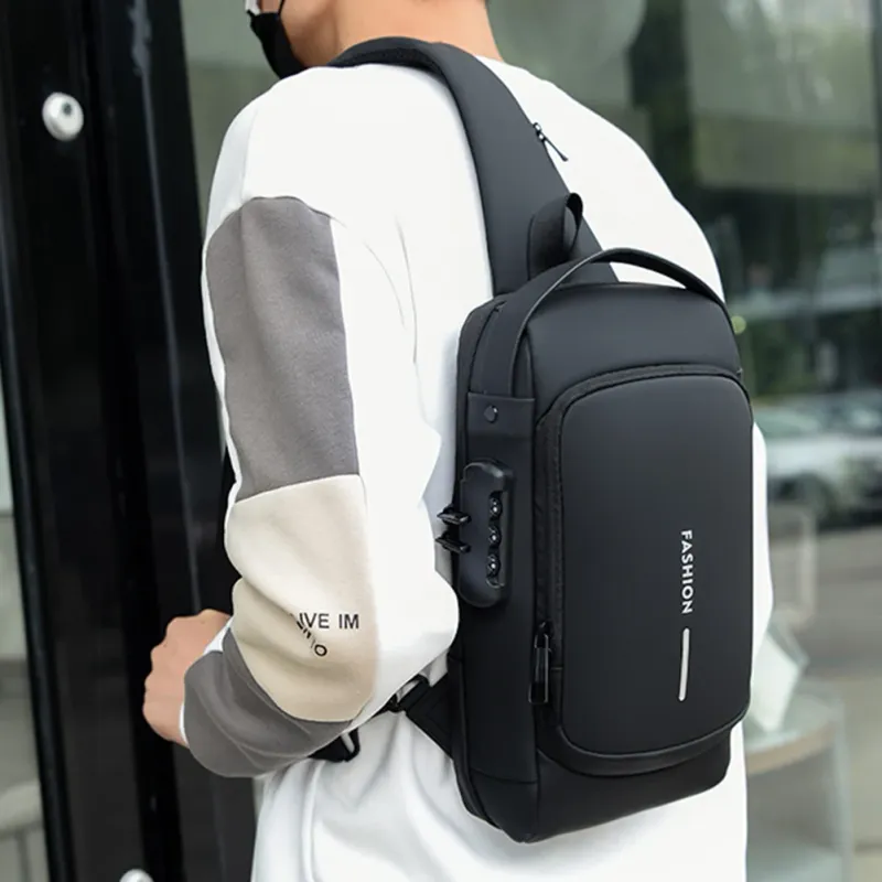 Multifunktions-Designer-Anti-Diebstahl-USB-Umhängetasche Crossbody Travel Sling Messenger Pack Brusttasche Luxusmarke_voghion.com