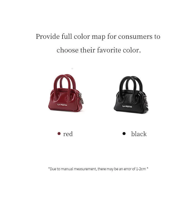 LA FESTIN Mini Auricolare Originale 2024 Nuovi Accessori Piccola Borsa Pendente in Pelle da Donna_voghion.com