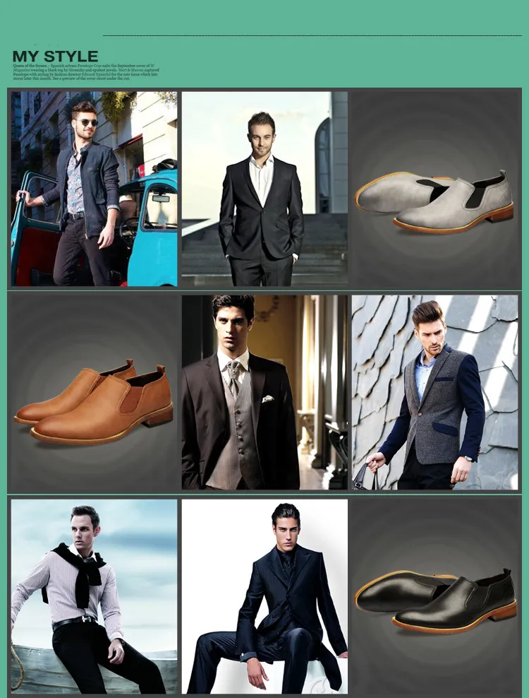 Smart Leather Shoes For Men Business Casual Pointed Toe Footwear_voghion.com