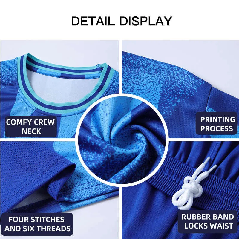 Customize New Jerseys Adults Kids Football Uniforms Shirts Team Futsal Sportswear Kit Training Tracksuit Child Sports_voghion.com
