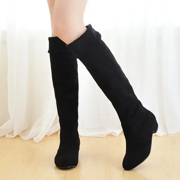 Grousshandel-2016 Nei Moud Séiss Damm Schong Héich Oberschenkel Knéi Hierscht Wanter Iwwer-de-Knéi Casual Plus Gréisst Stiwwelen Fir Fraen_voghion.com