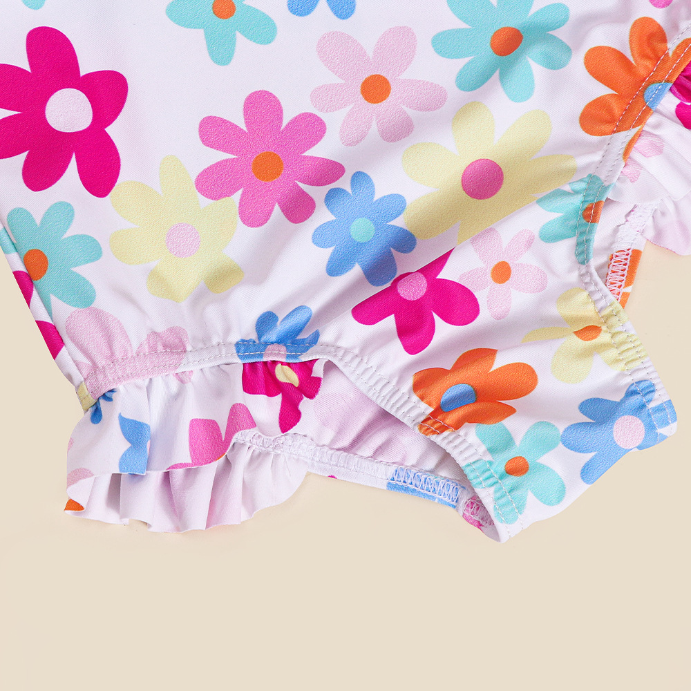 Mutter & Kinder kinder badeanzug Sommer kleines mädchen langarm einteiliges badeanzug nette mädchen sonnencreme heißer frühling kleidung_voghion.com