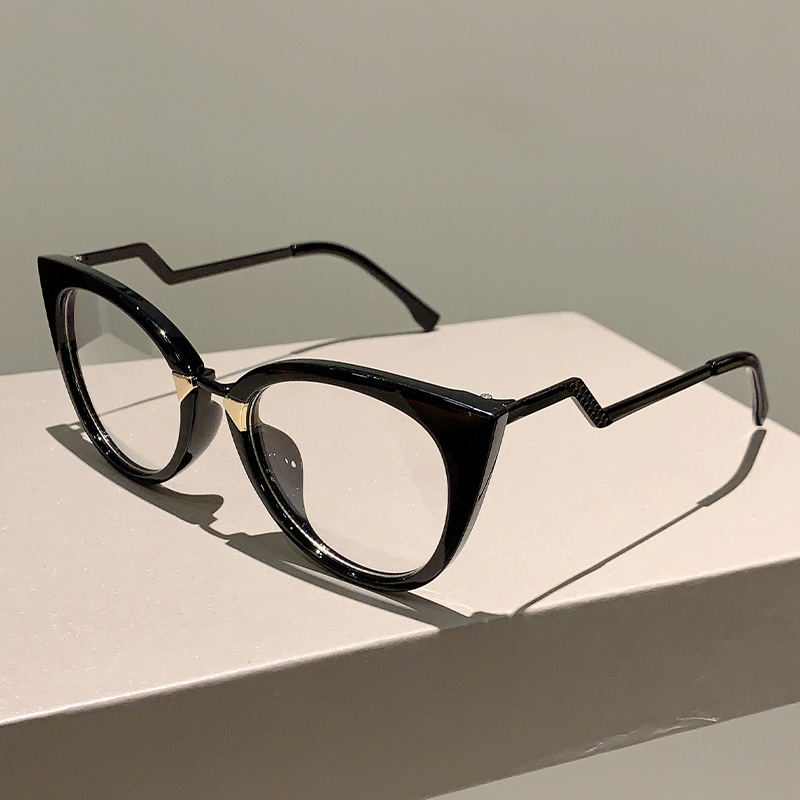 Nuovi occhiali da vista minimalisti Cat Eyes con montatura grande e piatta, piccola fragranza, effetto snellente, alto valore estetico e anti_voghion.com