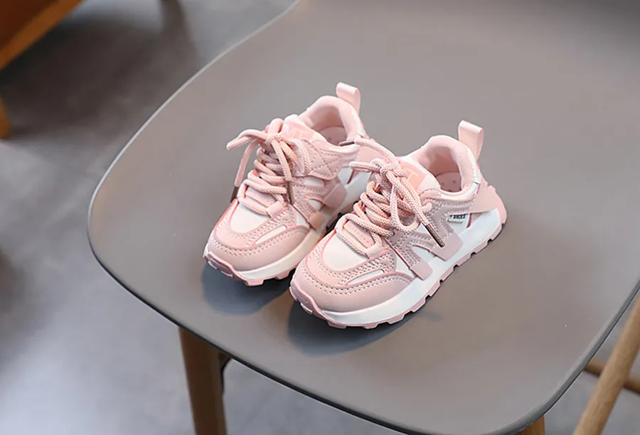 Zapatillas deportivas escolares para niños pequeños, unisex, para entrenamiento, para exteriores, cómodas, tallas 21_voghion.com