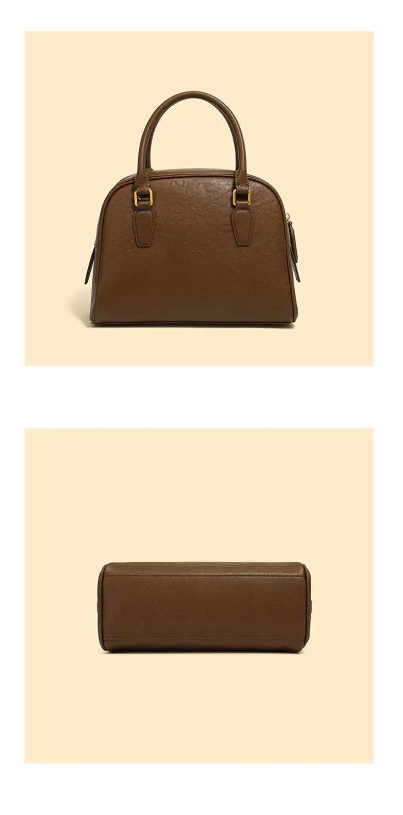Echtes Leder Tote Handtasche Für Damen Designer Schultertasche_voghion.com