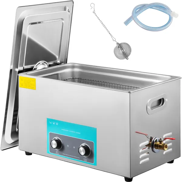 22L ultrasone reiniger met verwarmingselement en timer, roestvrijstalen tank voor sieraden, horloges, brillen, printplaten, gebitsprotheses_voghion.com