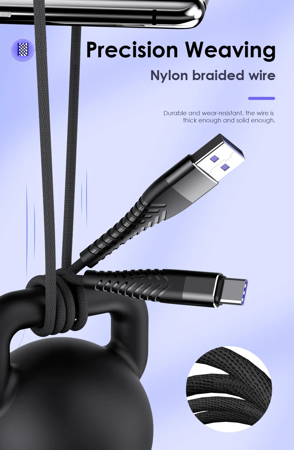 100W 7A Typ C USB Fast Charging For Samsung Xiaomi Huawi Onplus Rdmi Data Wir Mobil Phon Chargr Cord Typ-C_voghion.com
