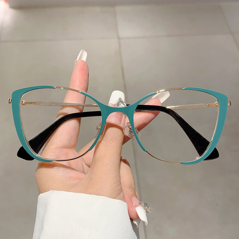 Nieuwe retro cat-eye make-up artefact anti-blauw licht spiegel Internet beroemdheid dezelfde hoge waarde trendy platte spiegel_voghion.com