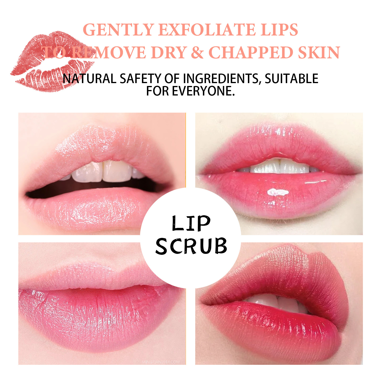 EELHOE lip scrub lips, prevents dryness cracks, moisturizes dead skin, and lightens corners of the lips_voghion.com