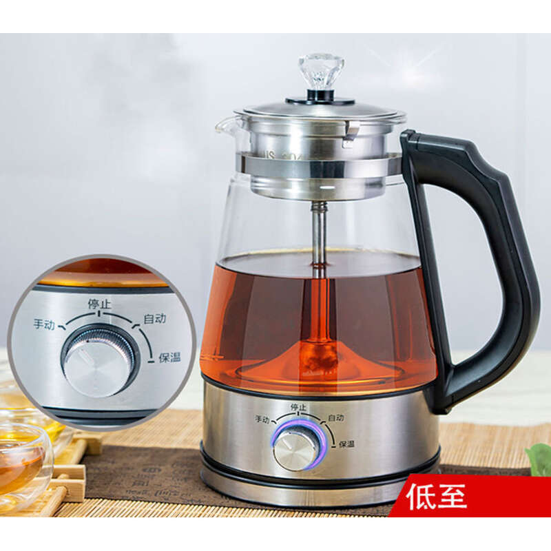 Uus Spray Black Tea Pu'er Steam täisautomaatne klaasist tervisekann, isoleeritud elektriline teekann_voghion.com