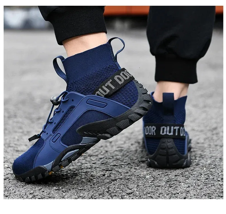 for Man Outdoor Hiking Shoes Comfortable Breathable Mesh High Top Boots Mountaineering Woman Quick Drying Leisure Travel_voghion.com