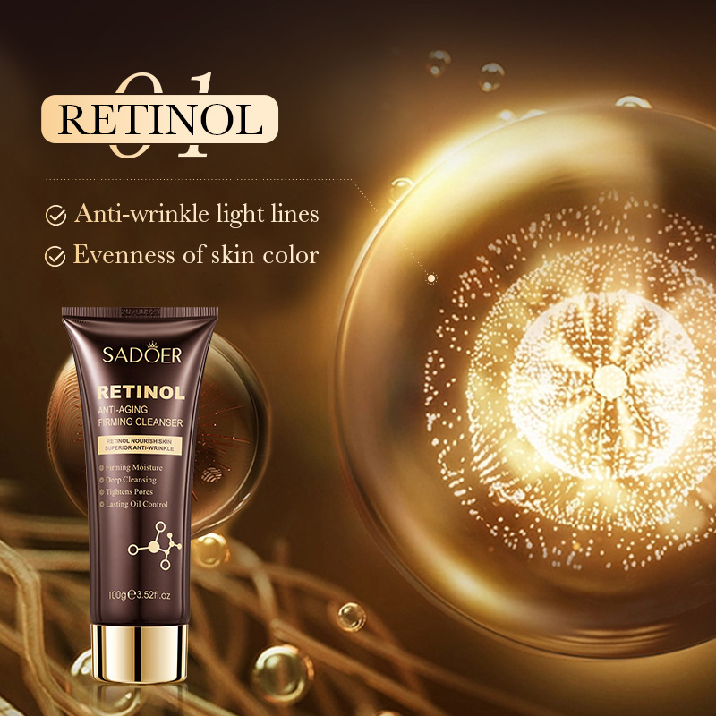 SADOER Retinol Anti Aging Zpevňující jemný čisticí přípravek na obličej_voghion.com