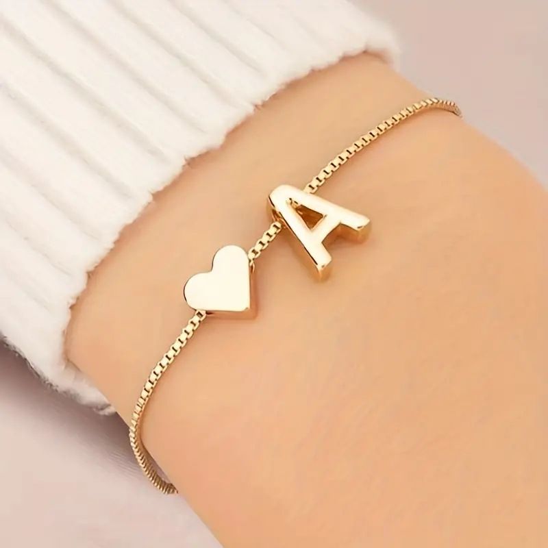 Bracelet style amour, mots, bijoux personnalisés à la main, simple, ins26 lettres anglaises_voghion.com