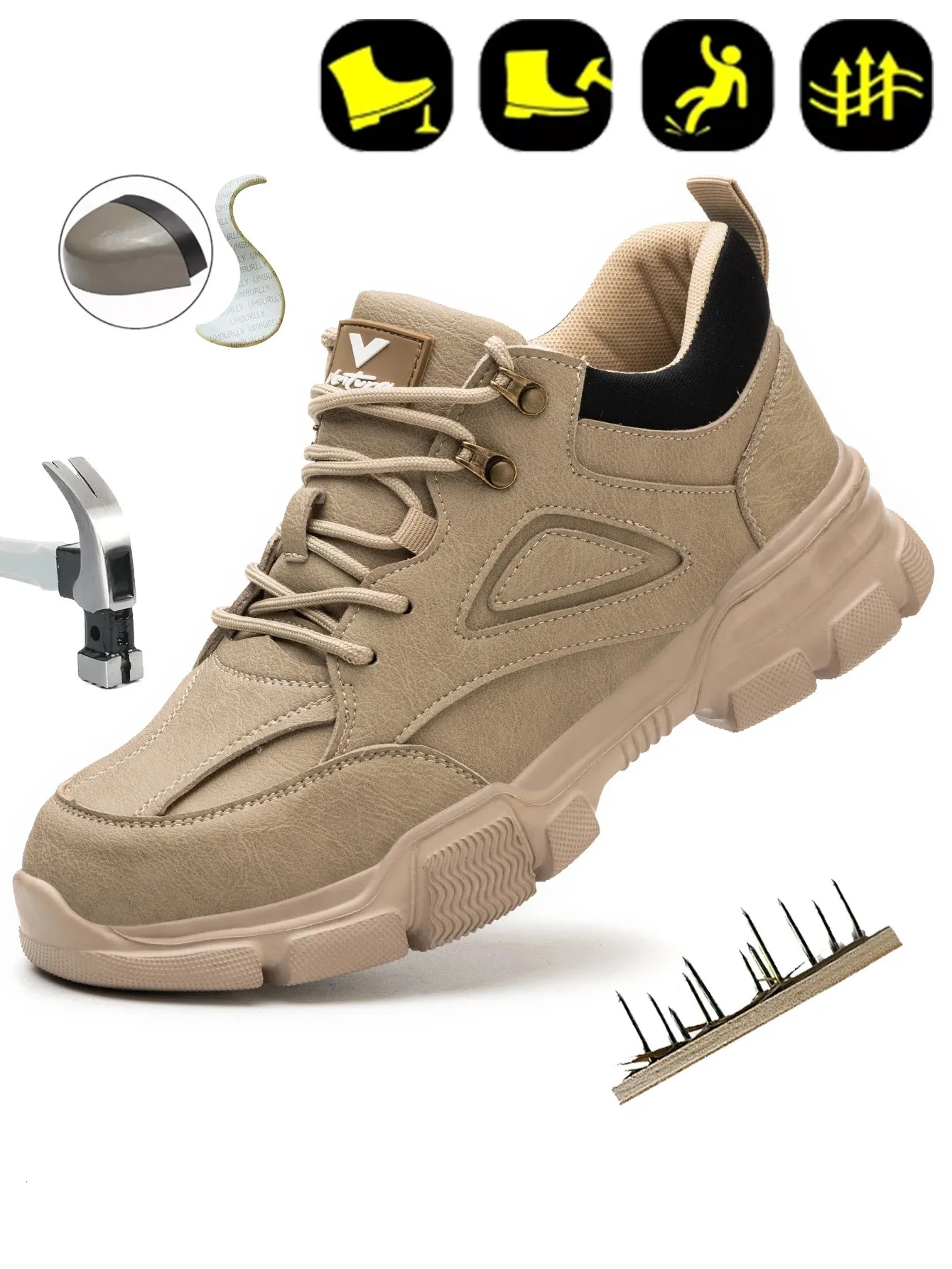 Mens Indivisible Work Boots Winter Mens Steel Toed Sports Safety Direct Transport Shoes 250402_voghion.com