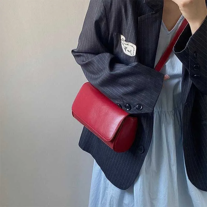 Borsa da donna vintage, rosso vino, sottobraccio, alla moda, semplice, in pelle PU, quadrata, con texture, da sposa, a tracolla_voghion.com