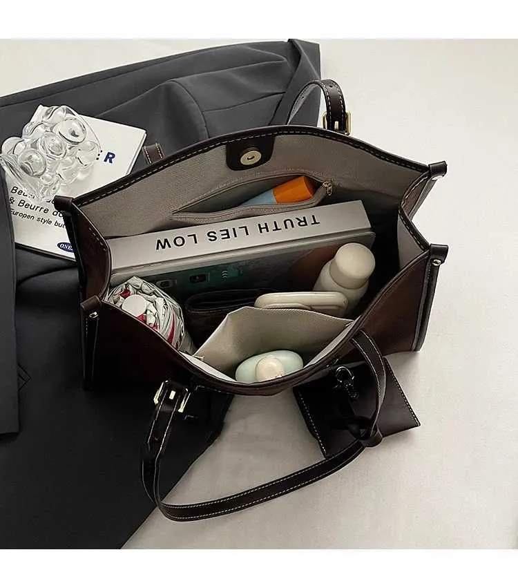 Women's Large Capacity Suede Shoulder Bag For Casual Commuting_voghion.com