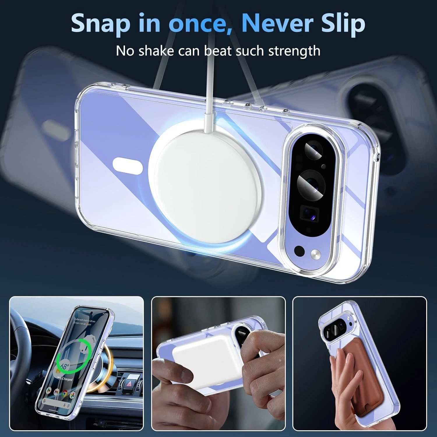 For Google Pixel 10 Pro XL/9A/9 Case Phone Shockproof Mag.safe Cover+Screen Glass_voghion.com