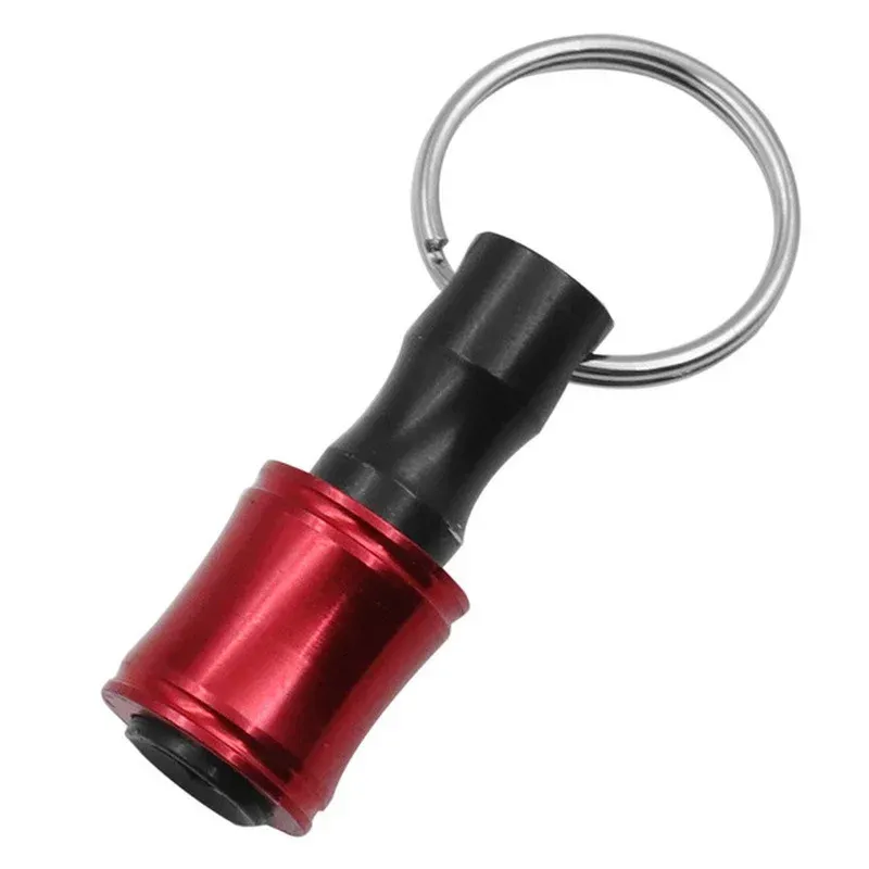 1/4inch Hex Shank Aluminum Alloy Screwdriver Bits Holder Extension Bar Drill Screw Adapter Quick Release Keychain Easy_voghion.com