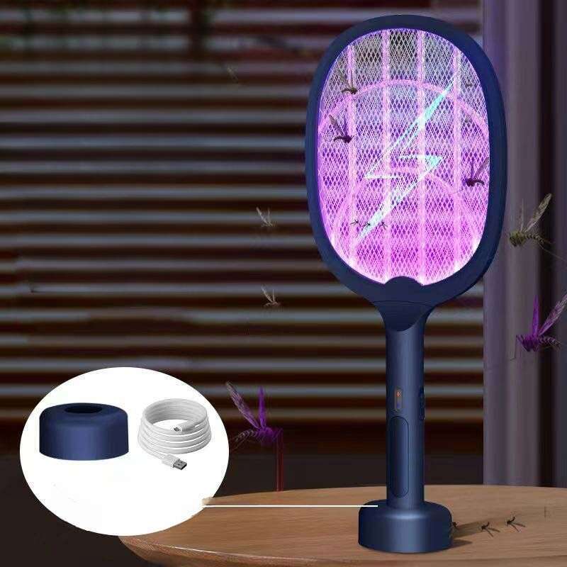 [4021 Repurchases] Electric Rechargeable Durable And Strong Household Lithium Battery Fly Electric Mosquito Swatter_voghion.com