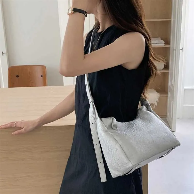 Texturierte Damen Handtasche Aus Weichem Kunstleder Schultertasche_voghion.com