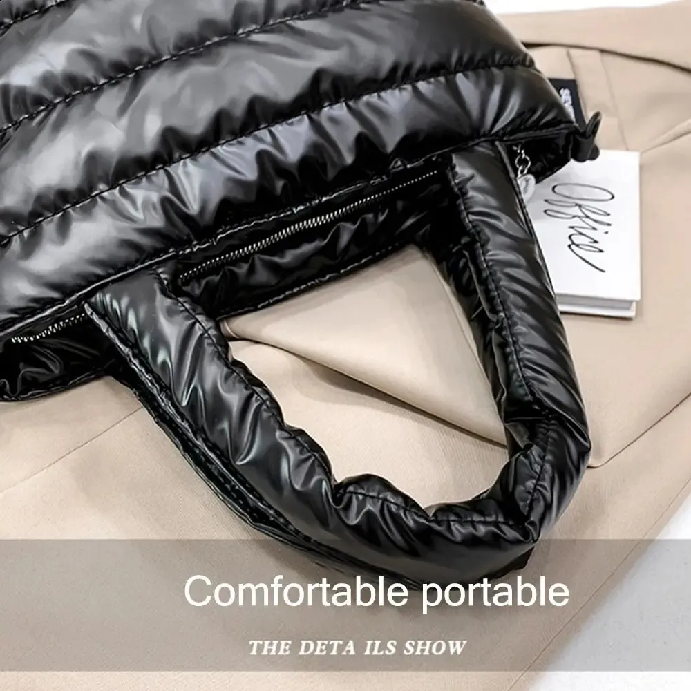 Bolsa tote puffer tiracolo acolchoada leve estofada transversal_voghion.com