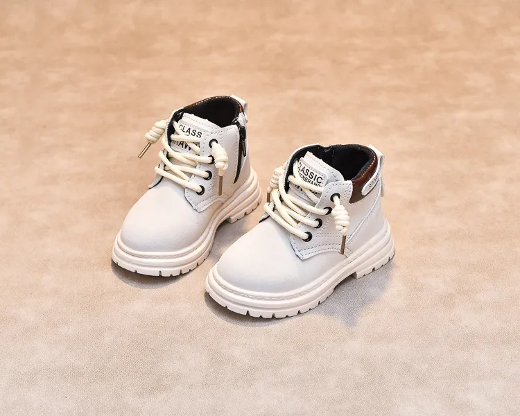Child Shoes Short Ankle Snow Kid Boy Girl Fashion Soft PU Leather Warm Cutefeet Toddlers Children Boots Size 21 - 30_voghion.com
