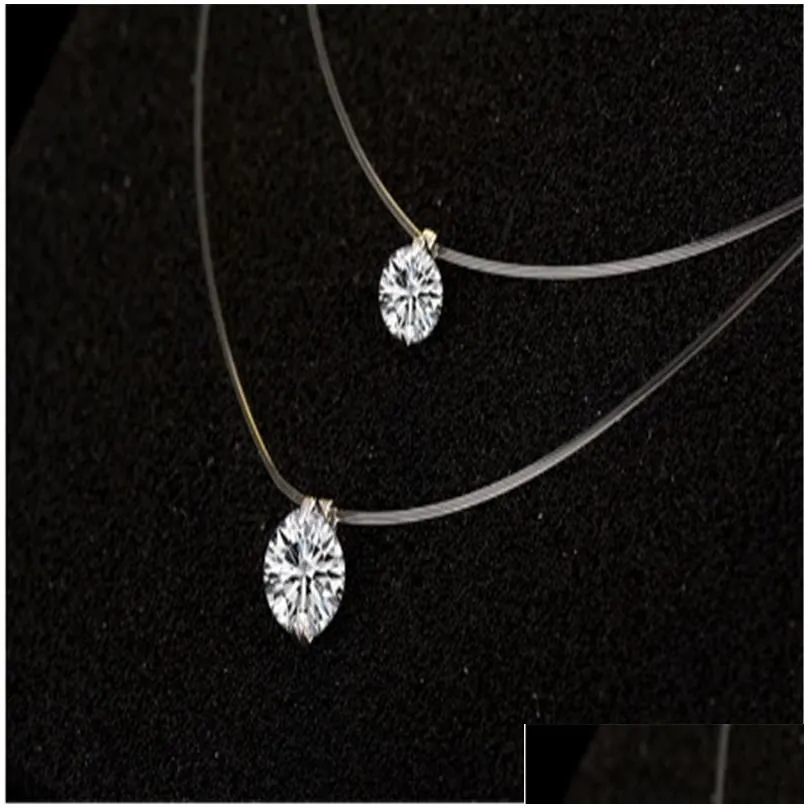Solitaire halsband med hänge i sterling silver för damer_voghion.com