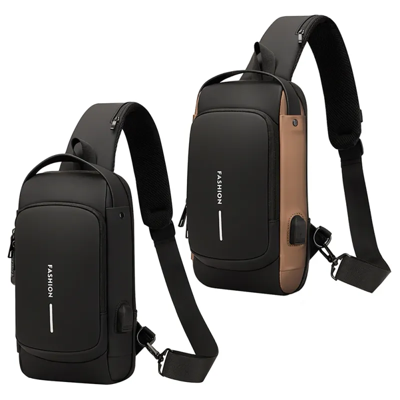 Multifunktions-Designer-Anti-Diebstahl-USB-Umhängetasche Crossbody Travel Sling Messenger Pack Brusttasche Luxusmarke_voghion.com