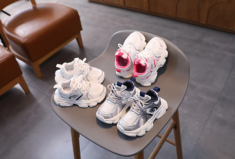 2025 Neue Kleinkind-Sneaker für Jungen und Mädchen im Freien aus Mesh, leichte Kindersportschuhe, rutschfeste Kinder-Turnschuhe_voghion.com