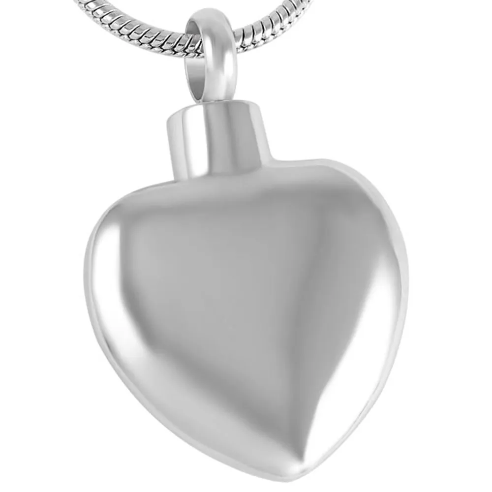 Pendant Necklaces CMJ8408 Blank Heart Stainless Steel FASHION Women Necklace Cremation Urns Lockets For Ashes_voghion.com
