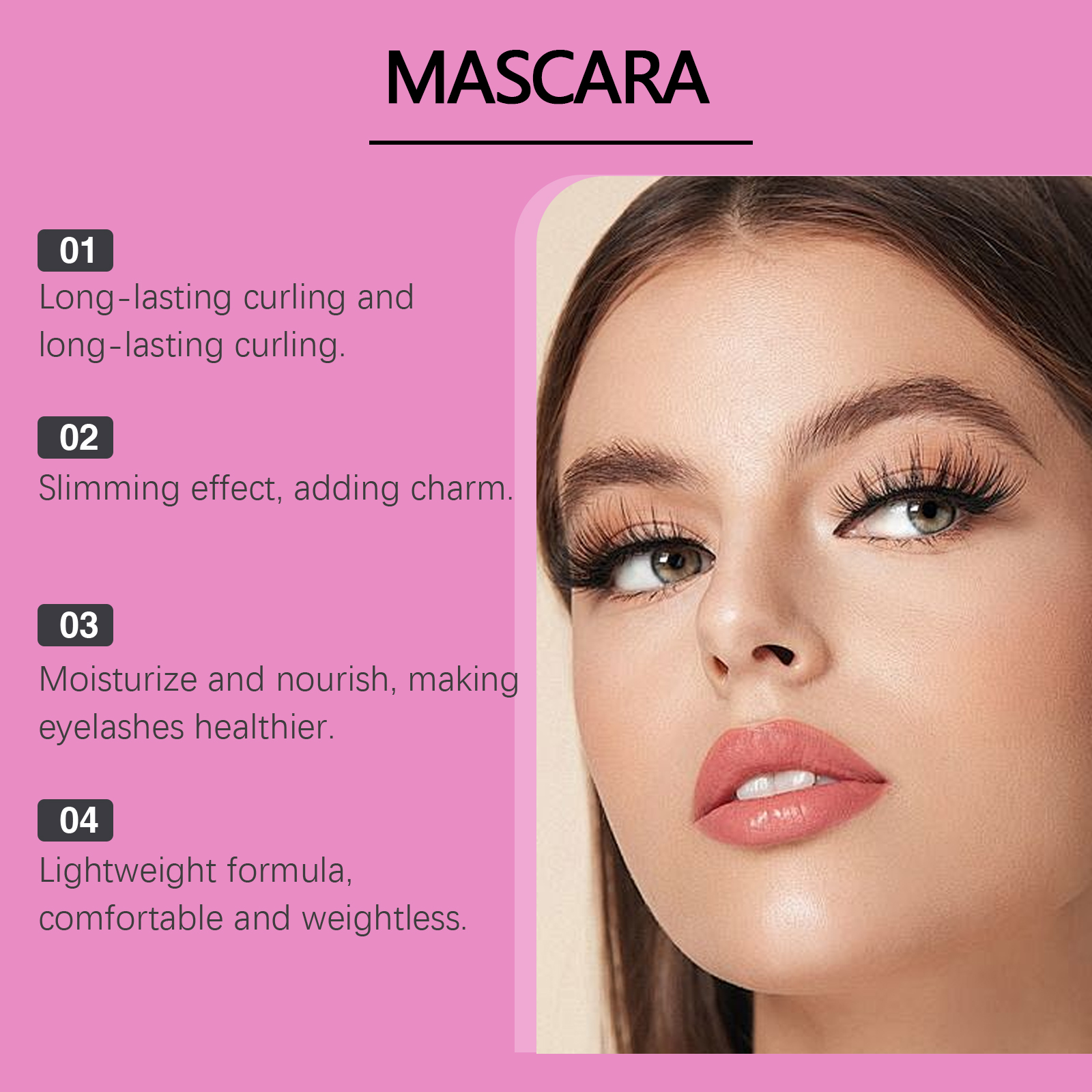 Zephoco Volumizing Mascara, Natural Long-lasting Party Mascara_voghion.com