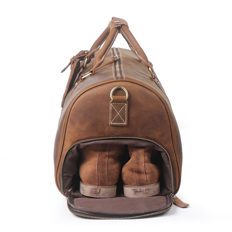 Europäische und amerikanische Retro-Reisetasche Crazy Horse-Leder, tragbare Fiess-Reisetasche Rindsleder der ersten_voghion.com