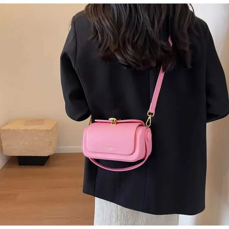 Fashionable and High-end Small Square for Women New Spring/summer Single Shoulder Bag Textured Crossbody Ba241217_voghion.com