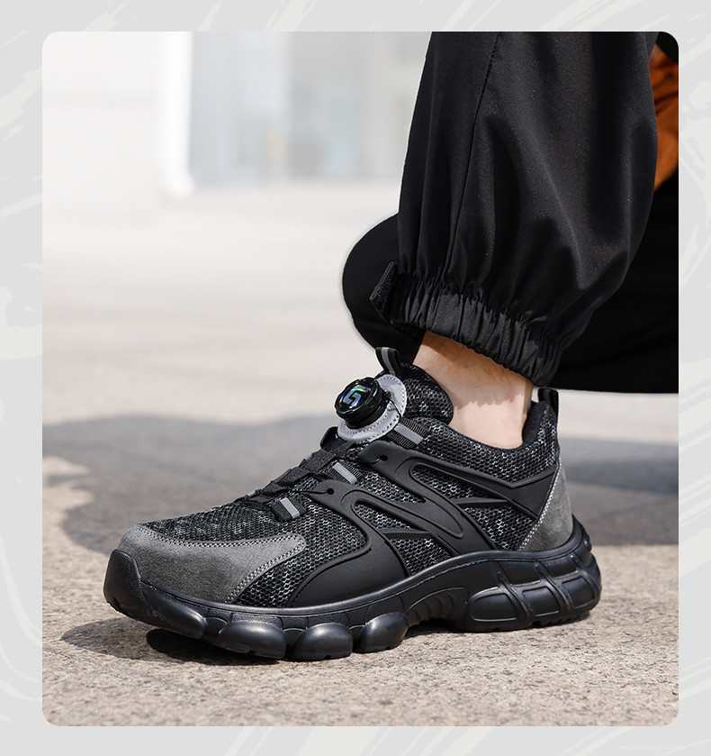 Chaussures de sécurité GUYISA, embout en acier anti-écrasement, semelles confortables en caoutchouc et plastique 5026 CN38-46_voghion.com