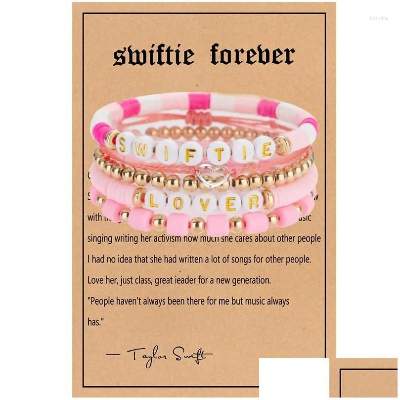 Collana con filo di perline Boho Starly Taylor The Swift Music Series 2023 Global Tour Concert Epoche Commemorative Collection_voghion.com