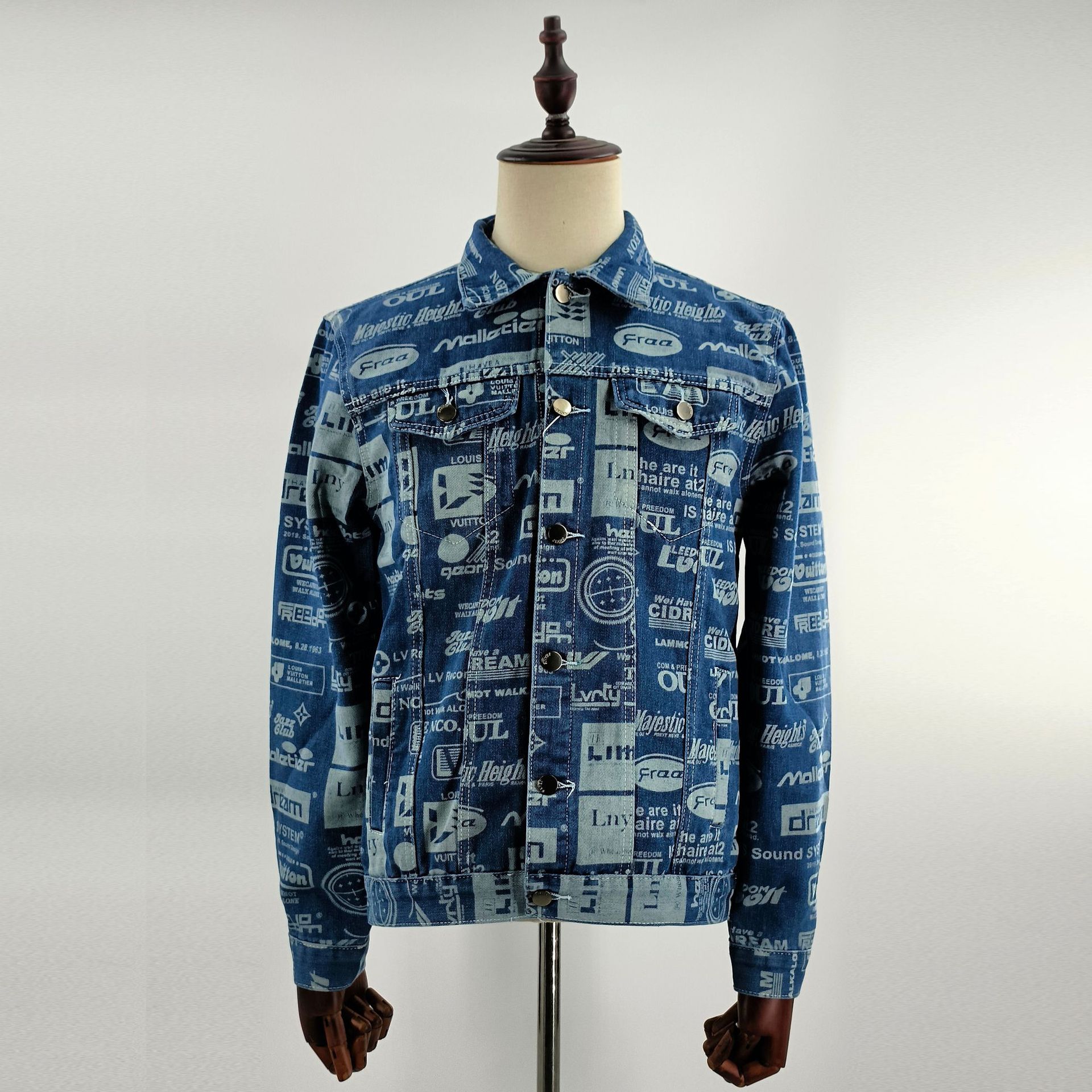 Herrenoberbekleidung Winter 2025 neue Druckmuster Revers Button Up Jacke 1420_voghion.com