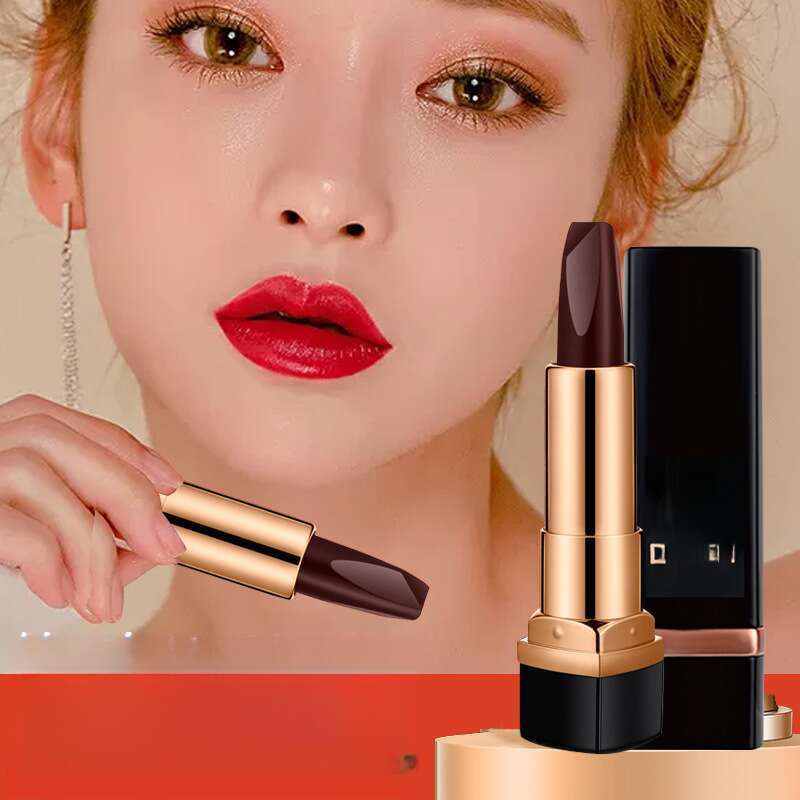 Dreifarbiger Lippenstift, feuchtigkeitsspendender, lang anhaltender, farbbeständiger Lippenstift_voghion.com