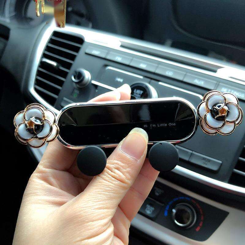 Suport auto pentru telefon mobil, orificiu de evacuare universal multifuncțional, suport fix pentru navigație cu senzor de gravitație tip cataramă_voghion.com