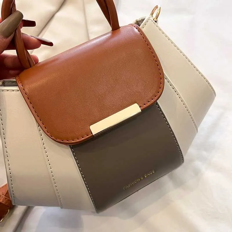 High Quality Soft Leather Handbag Women Purses Female Designer Patchwork Ladies Shoulder Crossbody Bag Sac A Main_voghion.com