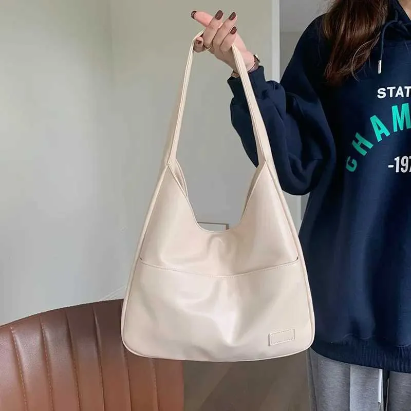 Borsa a tracolla vintage Hobo New da donna alla moda in PU con secchiello, grande capacità, retrò, tote, morbida, per appuntamenti quotidiani_voghion.com