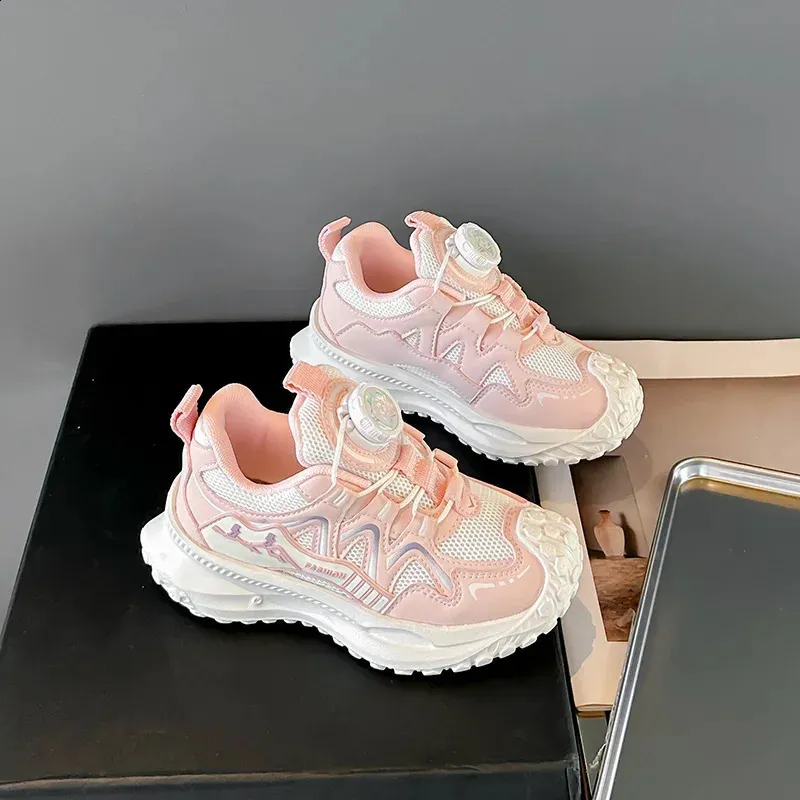 Dziecięce sportowe buty dla chłopców antypoślizgowe PU dziewczęce do koszykówki modne skórzane buty dziecięce krótkie i grube do szkoły tenisowej_voghion.com
