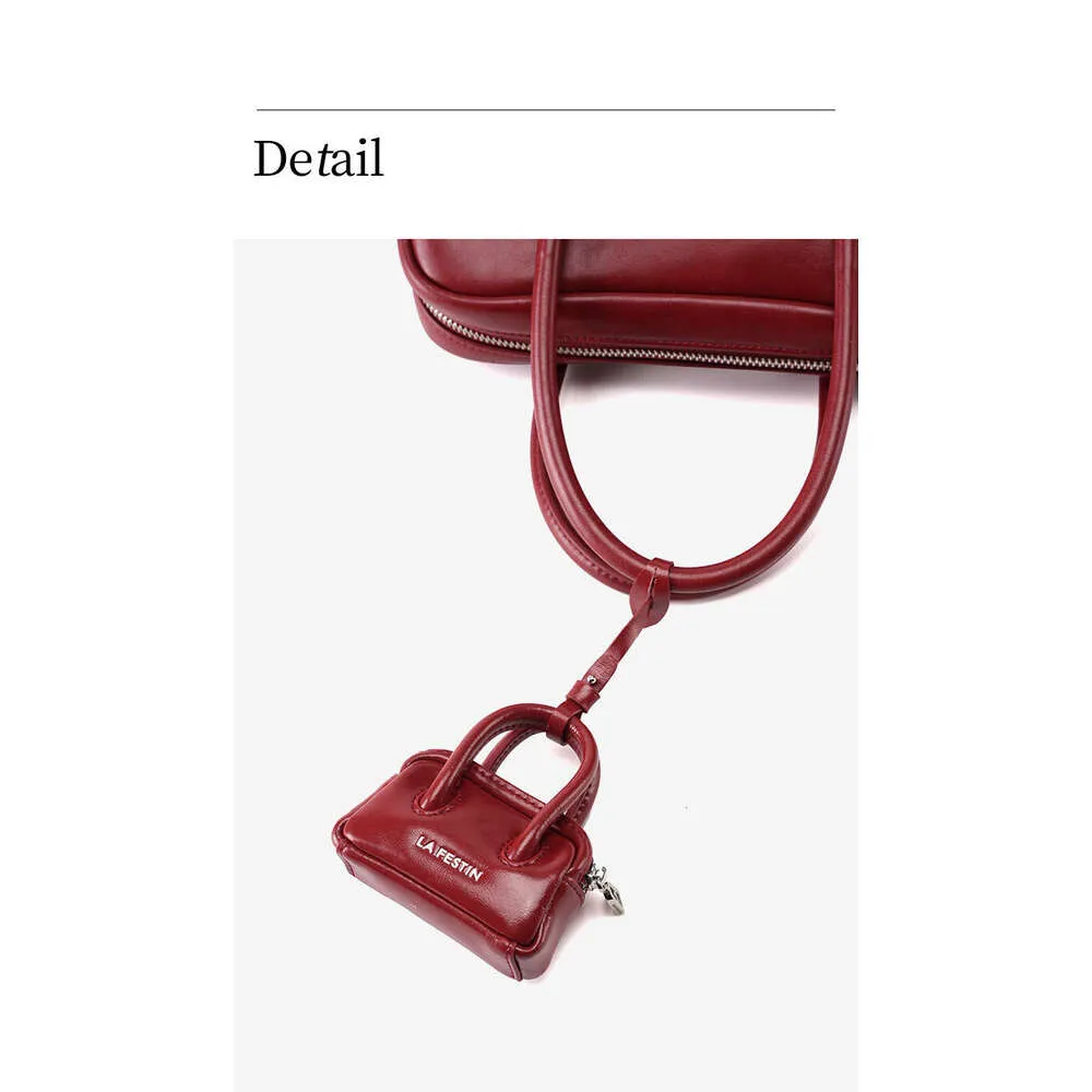 LA FESTIN Mini Auricolare Originale 2024 Nuovi Accessori Piccola Borsa Pendente in Pelle da Donna_voghion.com