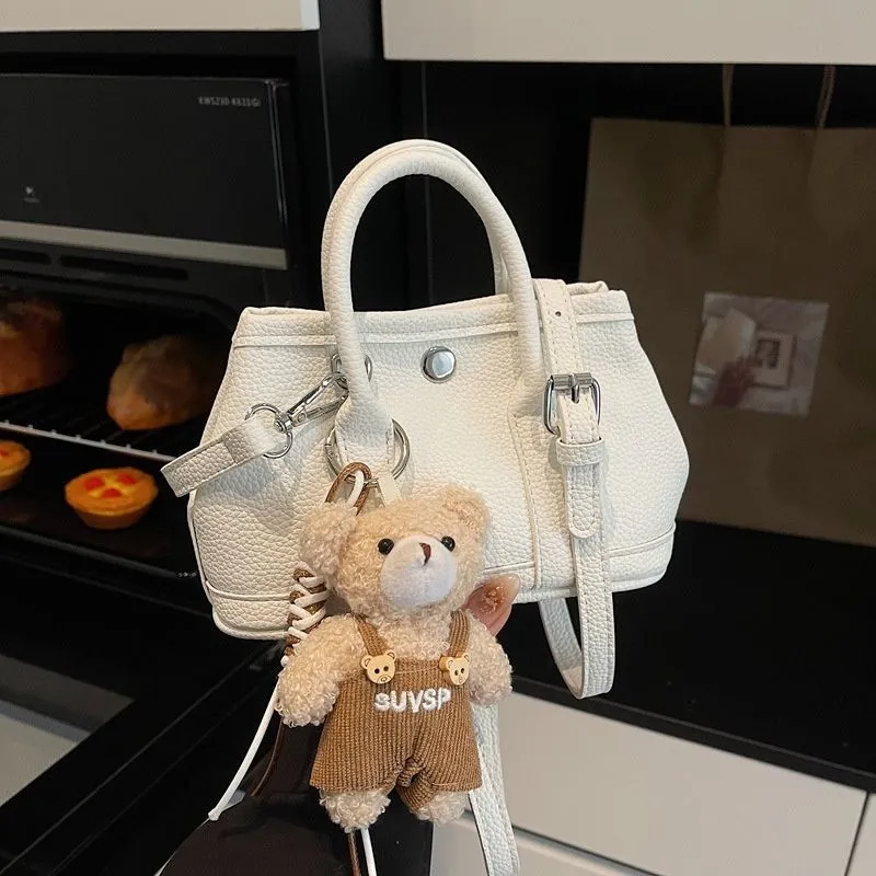 Free Shipping 2025 New Designer Fashion Commuter Litchi Pattern Women's Handheld Single Shoulder Diagonal Cross Trendy_voghion.com