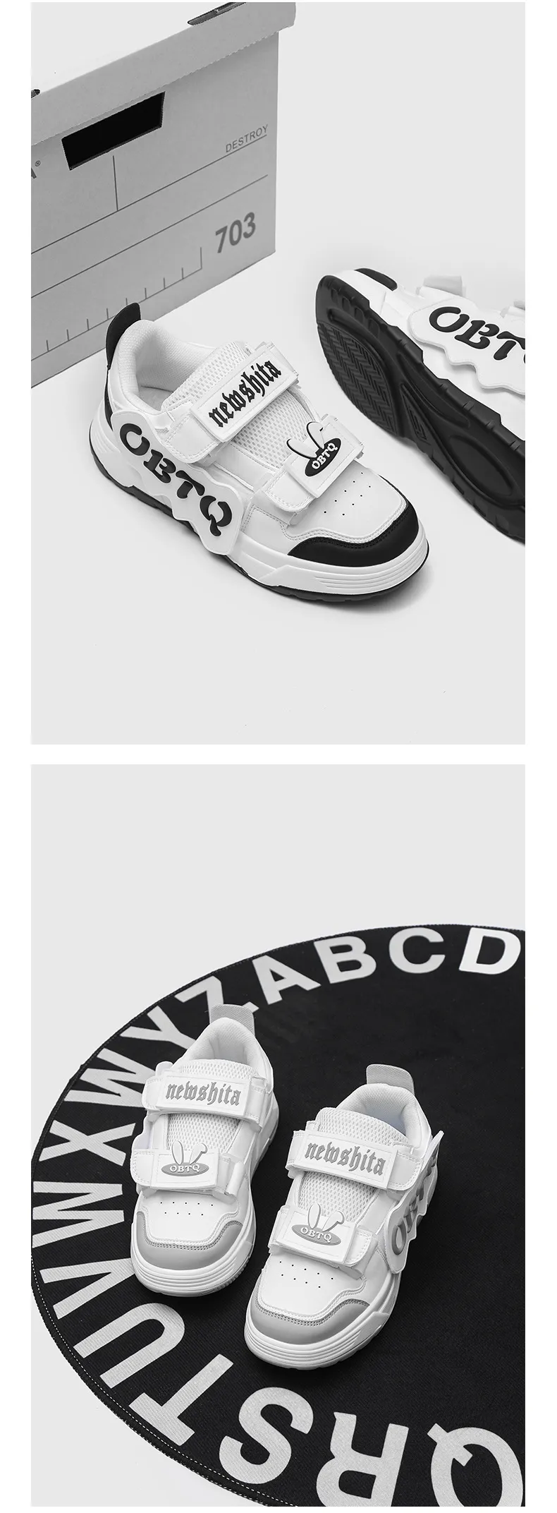 Thick Oled Round Toe Hock-aborbing Flat Are Comfortable Oft Caual Retro Trendy Veratile And Fahionable Board_voghion.com