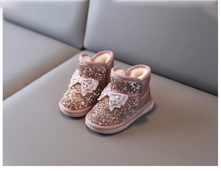 Veet Süße Baby Mädchen Stiefel Kleinkind Warme Baumwolle Stiefel Winter Cutefeet für Mädchen Kinder Schuh Prinzessin Schuhe Größen Schnee Dicken_voghion.com