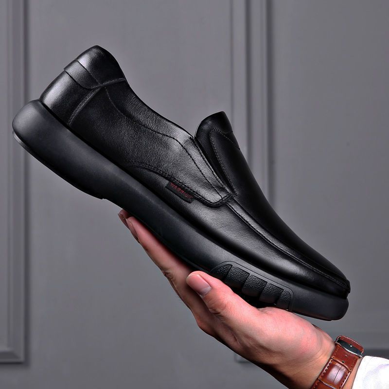 Zapatillas de deporte con cordones para hombre, informales, de cuero, para exteriores, de moda, primavera 2024_voghion.com
