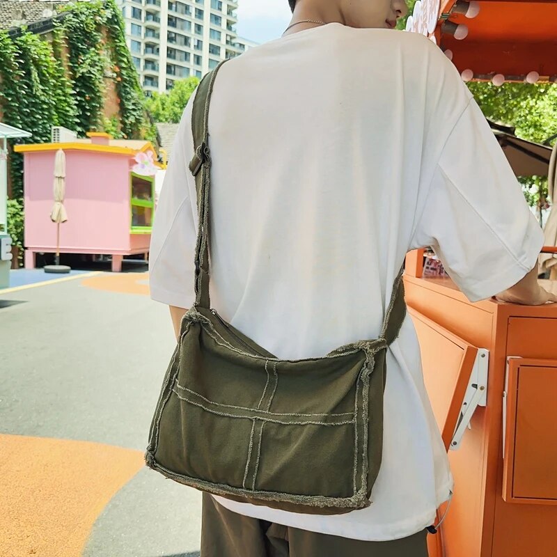 Grandi borse da donna in tela 2023 alla moda, casual, a tracolla, vintage, ecologiche, coreane, shopper, messenger bag Y2K_voghion.com