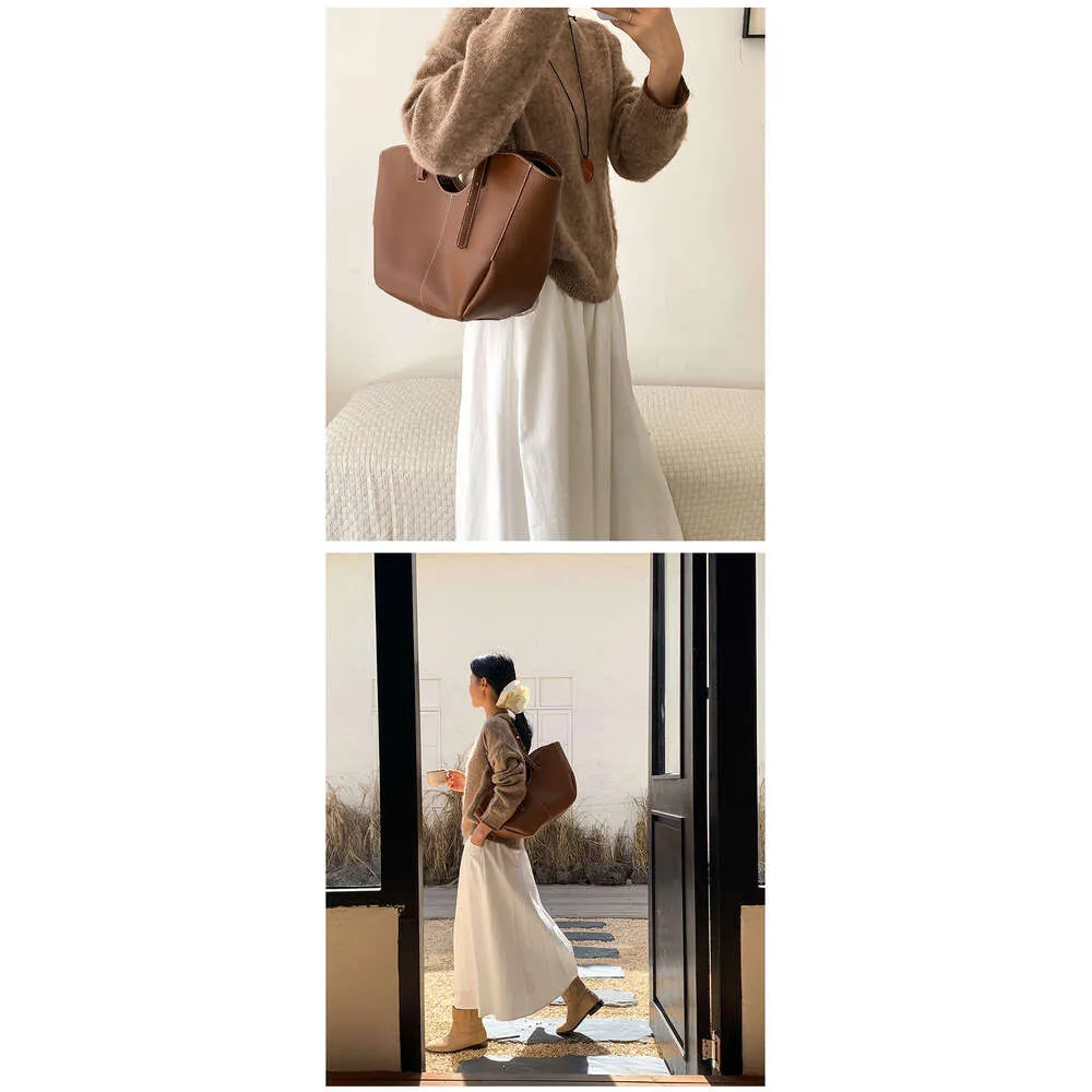Designer Large Capacity Women Handbag Single Shoulder Portable Shopping Leather Ladies Commuter Underarm Totes Bag_voghion.com