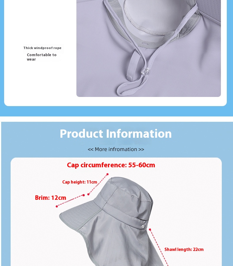 Cappello estivo da esterno con protezione solare e foro per coda di cavallo, versione coreana del cappello da pescatore a scialle a tesa larga alla moda per bambini_voghion.com